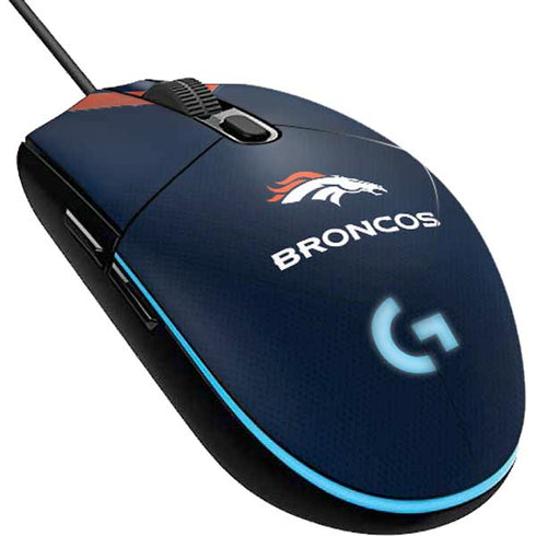 NFL Denver Broncos Team Jersey G203 Prodigy RGB Wired Gaming Mouse Skin